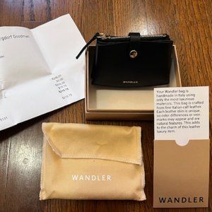 Wandler Corsa Black Calf Card Case – New in Bag and Box